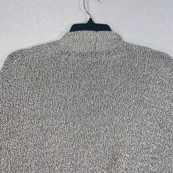 Banana Republic Cardigan Womens Large Gray Short Sleeve Belted Collared Casual - Picture 11 of 13